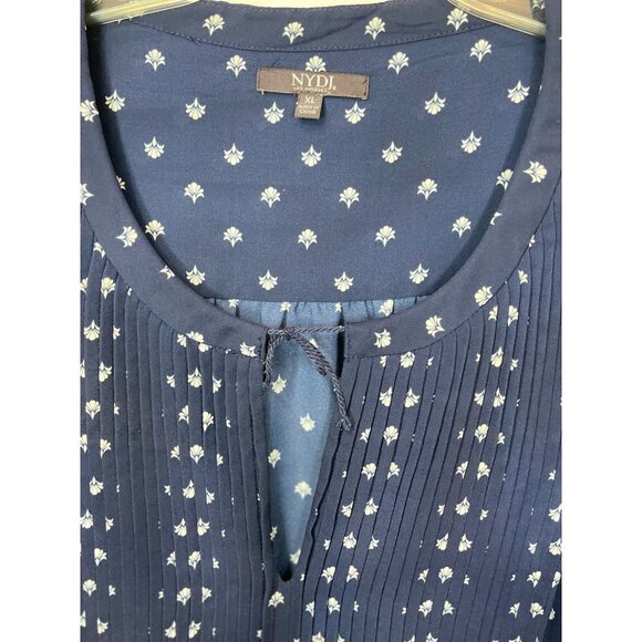 NYDJ LOS ANGELES Women's Split Neck 70's Style Smock Tunic Top XL Multicolor - Picture 9 of 16